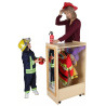 Petit chariot d'habillage avec miroirs