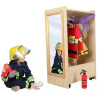 Petit chariot d'habillage avec miroirs