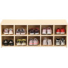 Banc avec range chaussures 10 cases