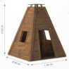 Cabane en bois tipi
