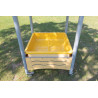 Mobile Mud Table with pointed Roof