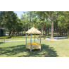Mobile Mud Table with pointed Roof