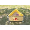 Mobile Mud Table. triangular