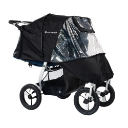 Habillage pluie pour poussette double