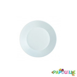 Assiette plate en verre trempé ø23cm