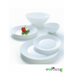 Assiette en opale arcoroc ø19 en lot de 6