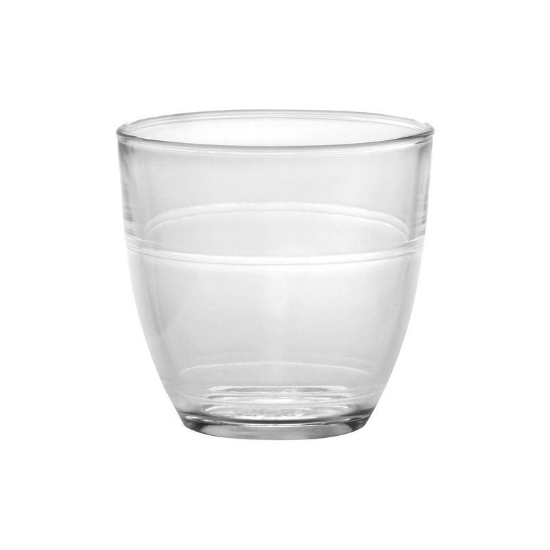 Lot de 6 gobelets duralex en verre trempé 9 cl empilable