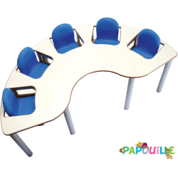 Chaise haute 5 places en bois