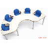 Chaise haute 5 places en bois