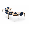 Chaise haute 7 places en bois