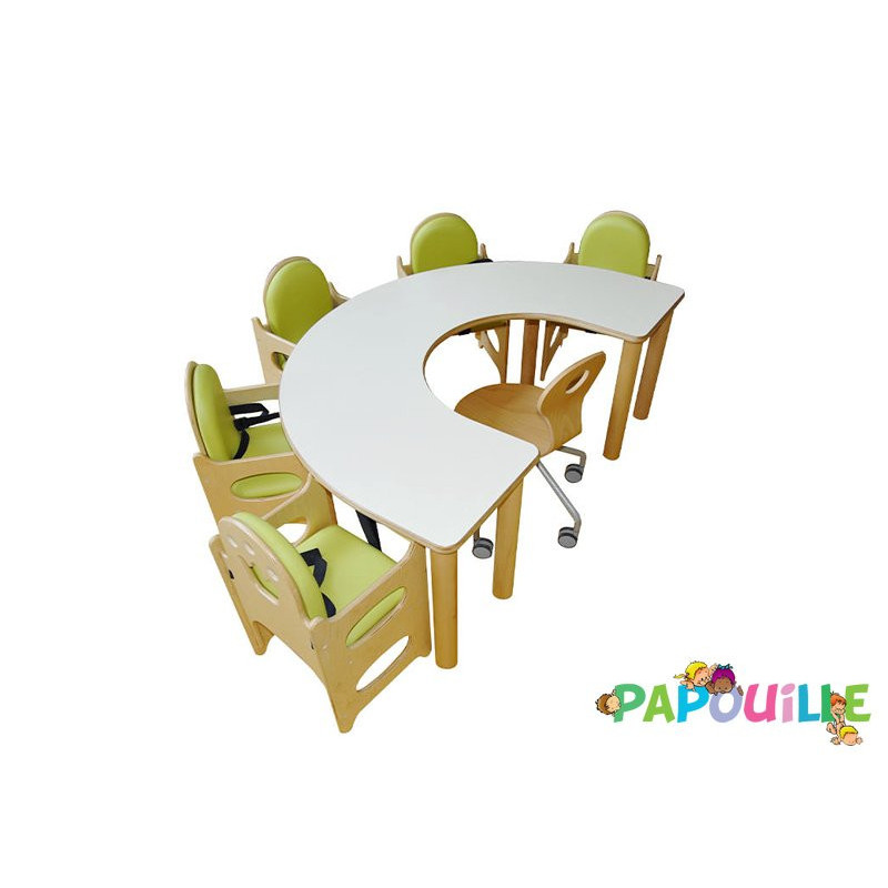 Chaise haute en bois 5 places