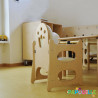 Chaise haute en bois 5 places