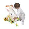 Chariot de marche Multi-Activités Lapin en bois