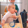 Chariot de marche en bois