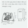 Transat bébé - Gris - jusqu'à 9 Kg