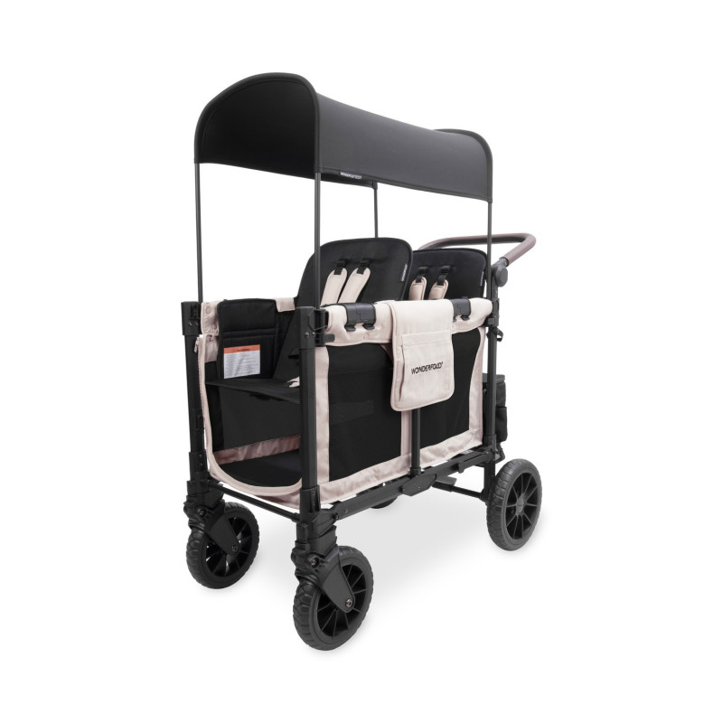 Poussette wagon luxe pro 2 places Noir - 6mois +