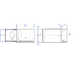 Table à langer sur Mesure - 600x830 mm