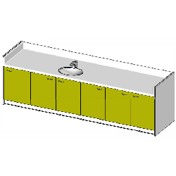 Grande table à langer 335 cm