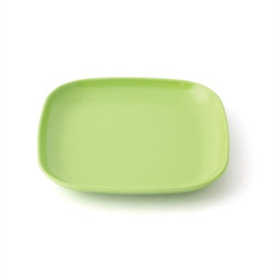 Assiette carré multi-usage mélamine vert