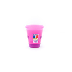 Gobelet anti-dérapant bi matière rose