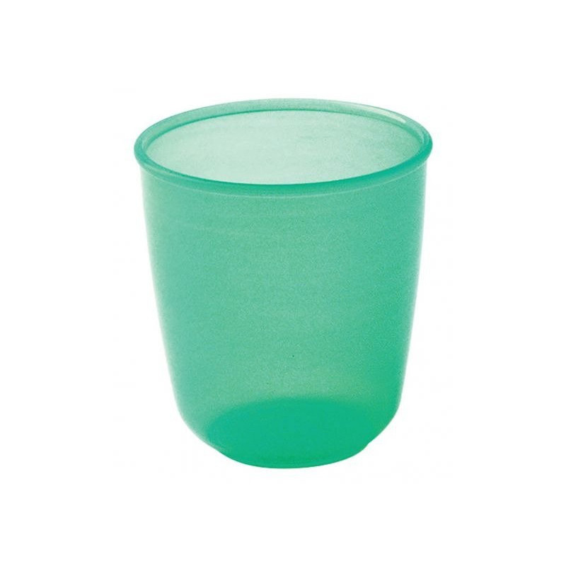 Gobelet polypropylène 15cl bleu transparent