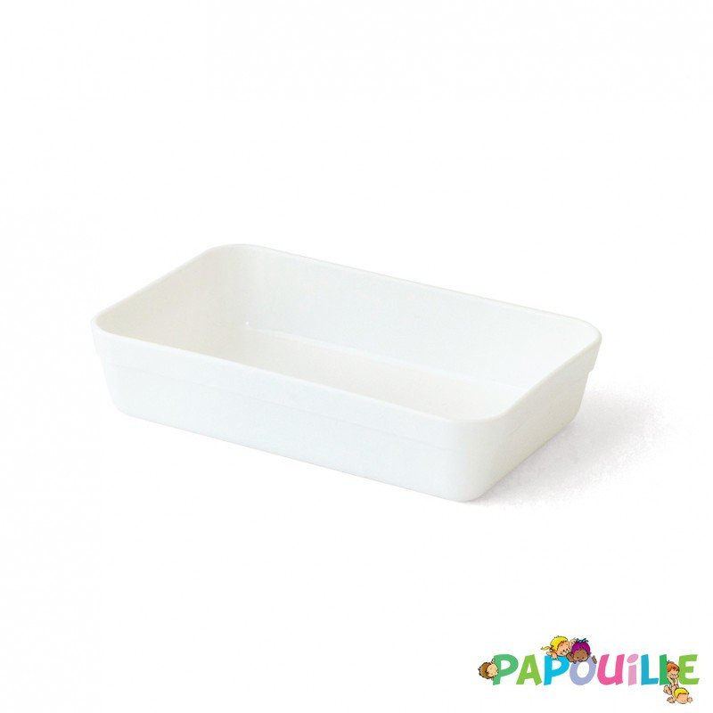 Barquette ravier rectangulaire polypropylène 30 cl blanche