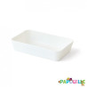 Barquette ravier rectangulaire polypropylène 30 cl blanche