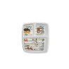 Plateau repas 3 compartiments melamine animaux de la forêt