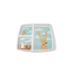 Plateau repas melamine lapin gourmet