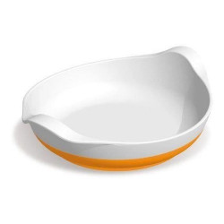 Assiette anti dérapante bleue