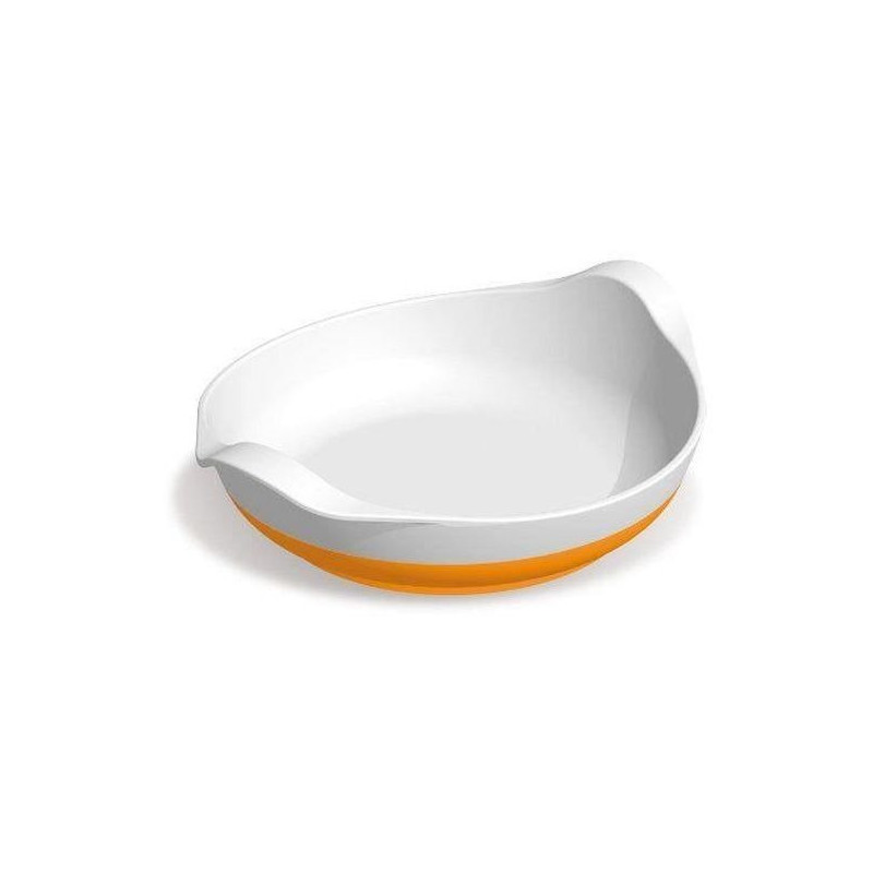 Assiette anti dérapante bleue