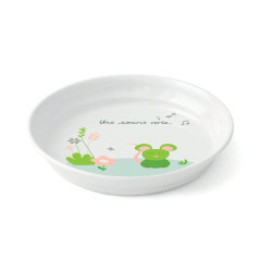 Assiette creuse mélamine souris verte