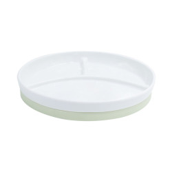 Assiette 3 compartiments antidérapante céramique