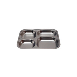 Plateau inox 4 compartiments enfant
