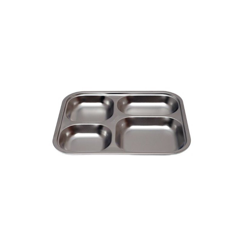 Plateau inox 4 compartiments enfant