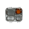 Plateau inox 4 compartiments enfant