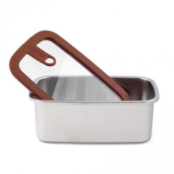 Boite de conservation - 1.1 L - Inox micro-ondable
