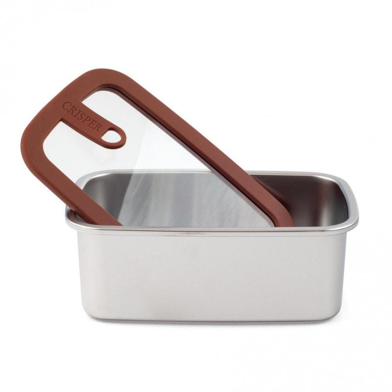 Boite de conservation - 1.1 L - Inox micro-ondable