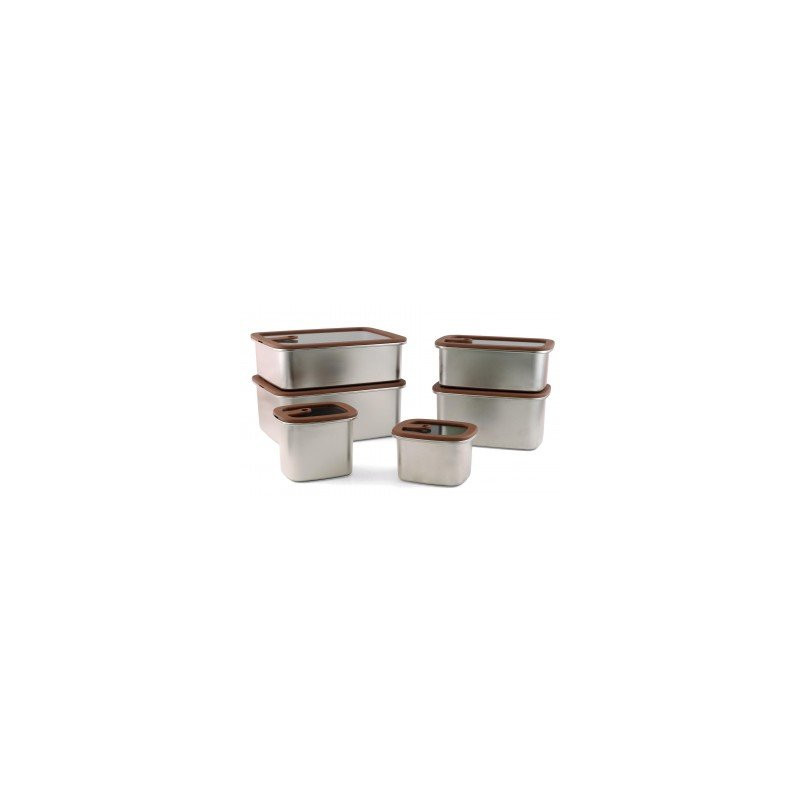 Boite de conservation - 1.4 L - Inox micro-ondable