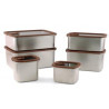 Boite de conservation - 1.4 L - Inox micro-ondable