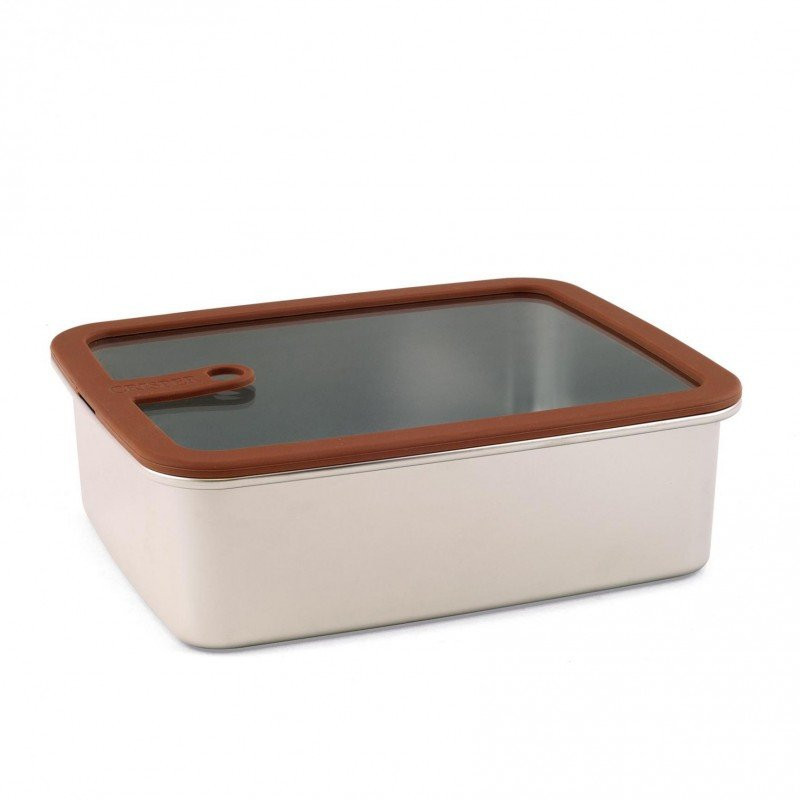 Boite de conservation - 2.4 L - Inox micro-ondable