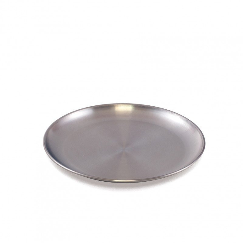 Assiette plate inox Ø 20cm