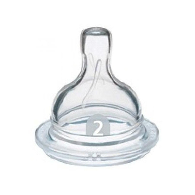 2 tétines bébé débit lent air flex 1 mois +