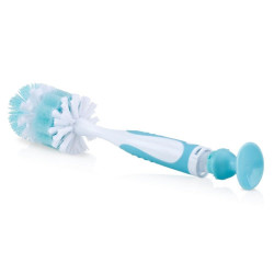 Goupillon 2 en 1 pour biberon et tétine avec ventouse