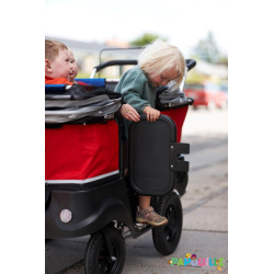 Poussette chariot quadruple kiddy bus tortue deluxe 4 places
