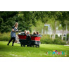 Poussette chariot quadruple kiddy bus tortue deluxe 4 places