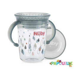 Tritan gobelet magique 360ﾰ avec anses - 240ml