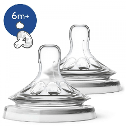 Tétine natural 6 mois et plus liquide épais avent
