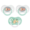3 sucettes anatomique réversibles jour/nuit 0 à 6 mois silicone