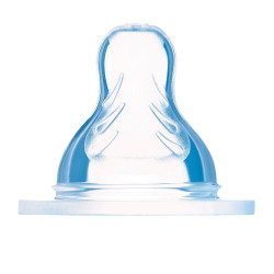 Lot de 2 Tétines anatomiques - Débit 2 - Moyen - Silicone MAM